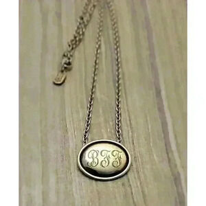 James Avery Sterling Silver "BFF" Monogram Necklace 18"